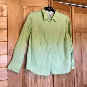 Chartreuse long sleeve shirt